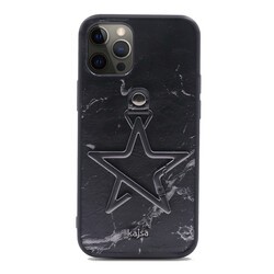 Apple iPhone 12 Pro Kılıf Kajsa Starry Serisi Marble Kapak - 6