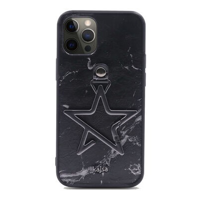 Apple iPhone 12 Pro Kılıf Kajsa Starry Serisi Marble Kapak - 6