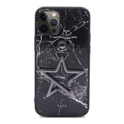 Apple iPhone 12 Pro Kılıf Kajsa Starry Serisi Marble Kapak - 8