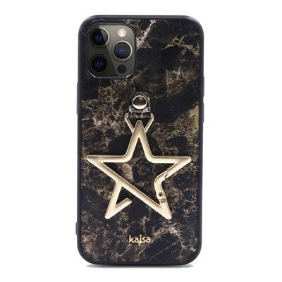 Apple iPhone 12 Pro Kılıf Kajsa Starry Serisi Marble Kapak - 9