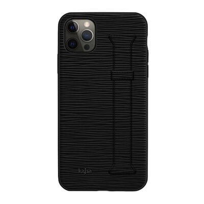 Apple iPhone 12 Pro Kılıf Kajsa Wave Pattern Handstrap Kapak - 7