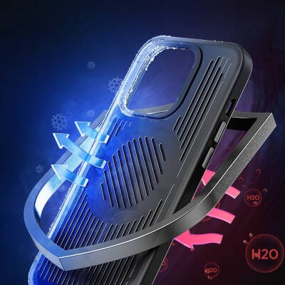 Apple iPhone 12 Pro Kılıf M-safe Şarj Özellikli Soğutucu Benks Biliz Kapak - 7