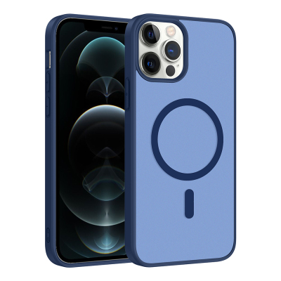 Apple iPhone 12 Pro Kılıf M-safe Şarj Özellikli Zore Babet Kapak - Zore