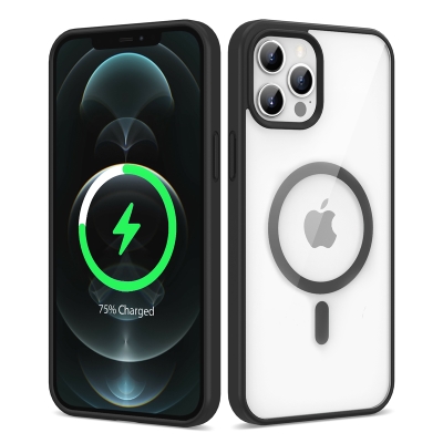 Apple iPhone 12 Pro Kılıf Magsafe Wireless Şarj Özellikli Silikon Zore Ege Kapak - Thumbnail