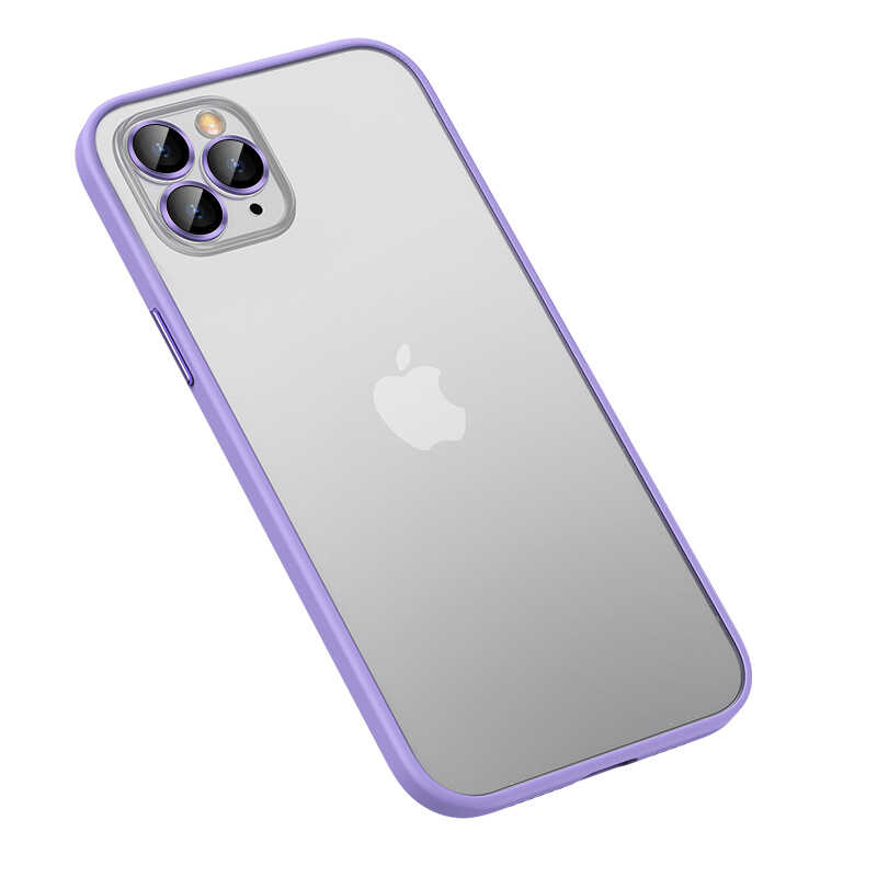 Apple iPhone 12 Pro Kılıf Zore Retro Kapak - Lila