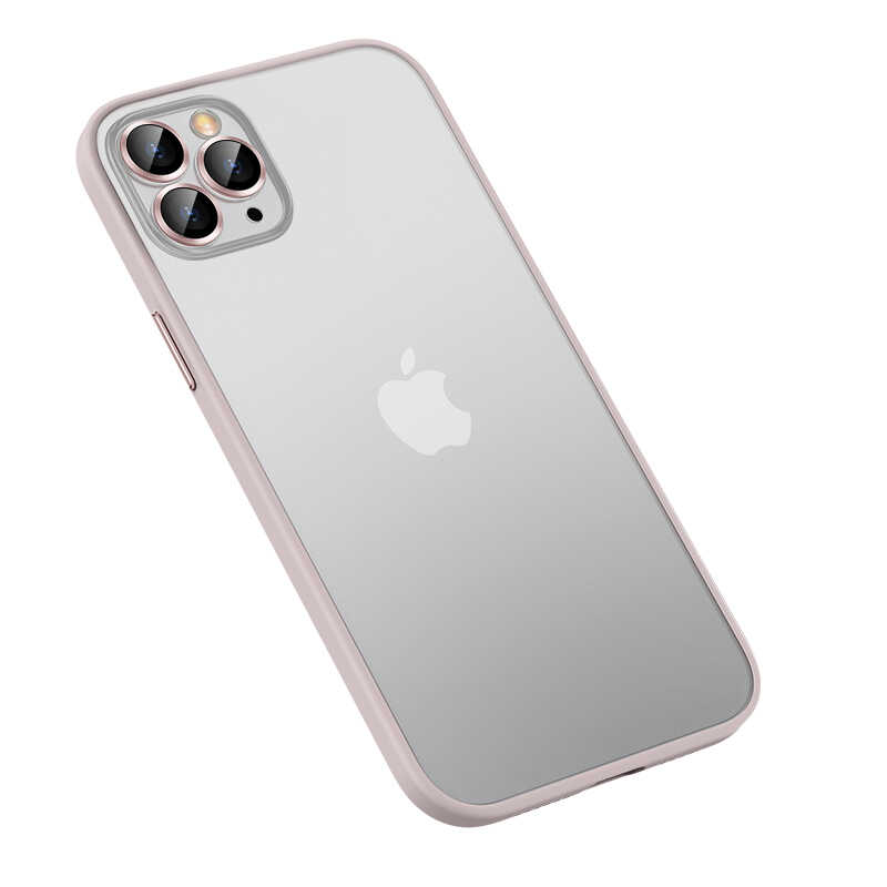 Apple iPhone 12 Pro Kılıf Zore Retro Kapak - Rose Gold