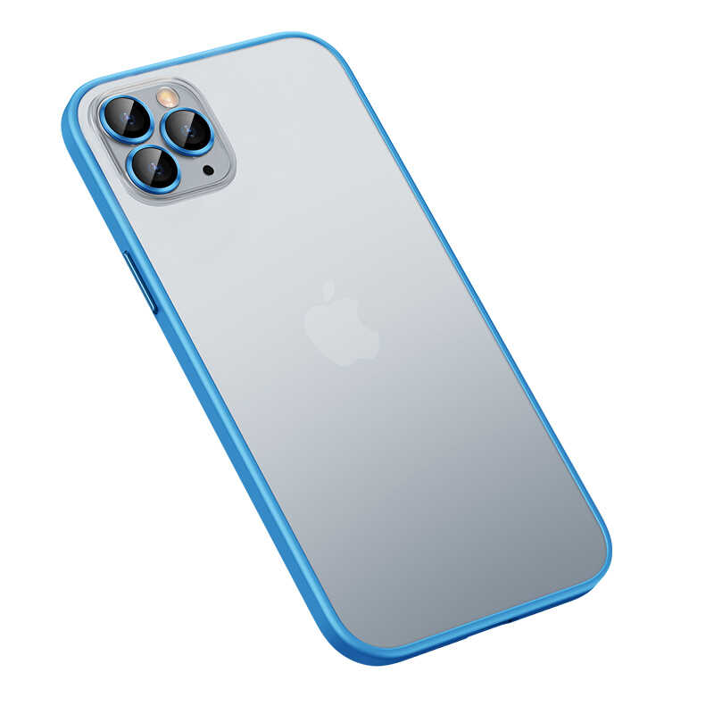 Apple iPhone 12 Pro Kılıf Zore Retro Kapak - Mavi