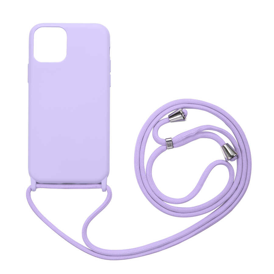 Apple iPhone 12 Pro Kılıf Zore Ropi Kapak - Mor