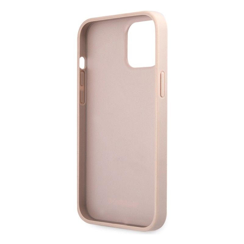 Apple iPhone 12 Pro Max Case Guess Original Licensed Large Metal Logo Design PU Leather Cover - 24