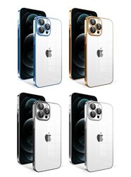 Apple iPhone 12 Pro Max Case With Camera Protection Color Framed Zore Garaj Cover - 2