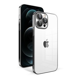 Apple iPhone 12 Pro Max Case With Camera Protection Color Framed Zore Garaj Cover - 5
