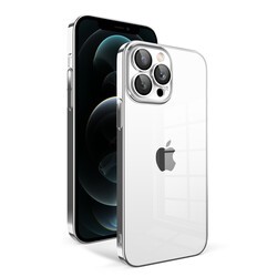Apple iPhone 12 Pro Max Case With Camera Protection Color Framed Zore Garaj Cover - 3