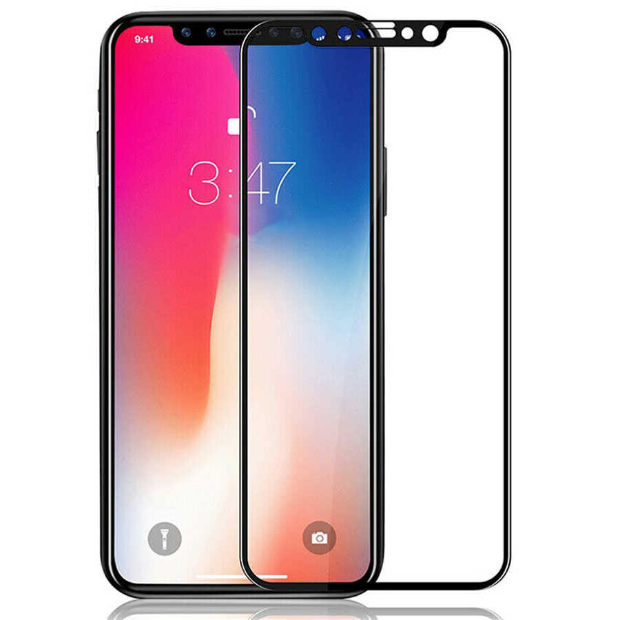 Apple iPhone 12 Pro Max Davin 5D Cam Ekran Koruyucu - Siyah