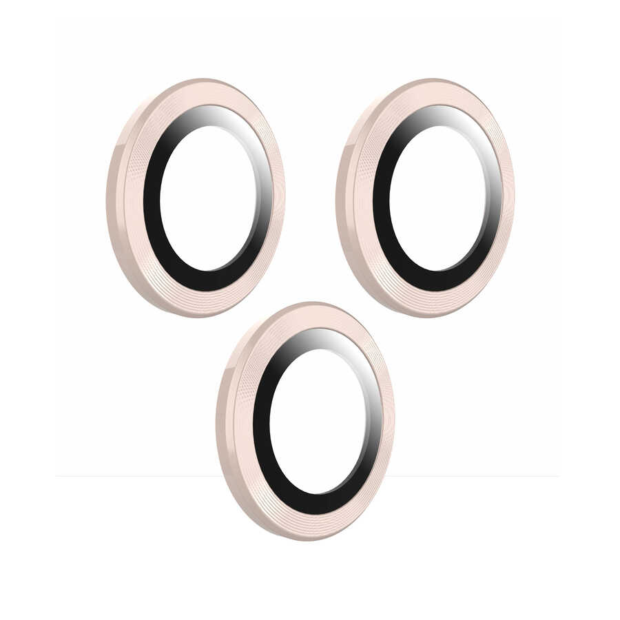 Apple iPhone 12 Pro Max Go Des Eagle Kamera Lens Koruyucu - Gold