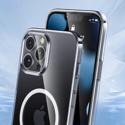 Apple iPhone 12 Pro Max Kılıf Benks ​​​​​​Crystal Series With Magnetic Clear Kapak - Thumbnail