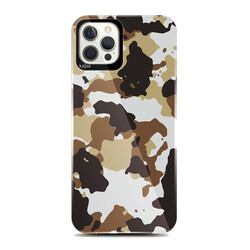 Apple iPhone 12 Pro Max Kılıf Kajsa Camo Kapak - Kajsa