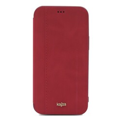 Apple iPhone 12 Pro Max Kılıf Kajsa Dale Serisi Parallel PU Folio Kapaklı Kılıf - 9