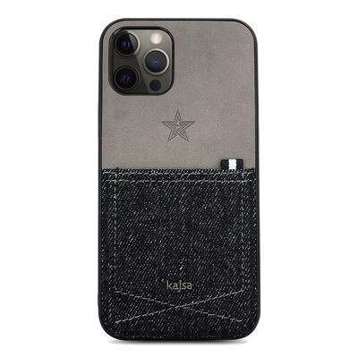 Apple iPhone 12 Pro Max Kılıf Kajsa Denim Kapak - 1
