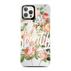 Apple iPhone 12 Pro Max Kılıf Kajsa Floral Kapak NO3