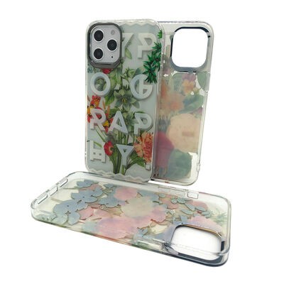 Apple iPhone 12 Pro Max Kılıf Kajsa Floral Kapak - 2