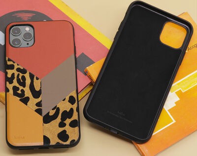 Apple iPhone 12 Pro Max Kılıf Kajsa Glamorous Serisi Leopard Combo Kapak - 7