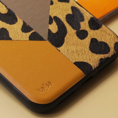 Apple iPhone 12 Pro Max Kılıf Kajsa Glamorous Serisi Leopard Combo Kapak - 8
