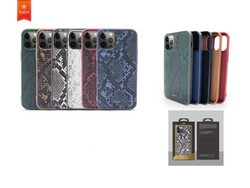 Apple iPhone 12 Pro Max Kılıf Kajsa Glamorous Serisi Snake Pattern Kapak - 5