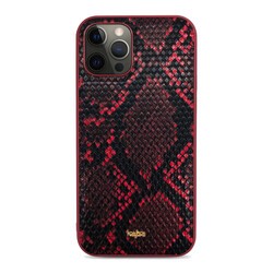Apple iPhone 12 Pro Max Kılıf Kajsa Glamorous Serisi Snake Pattern Kapak - 16