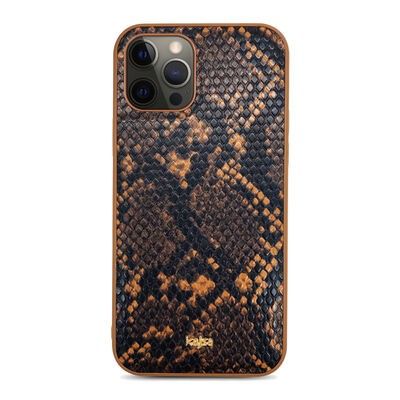 Apple iPhone 12 Pro Max Kılıf Kajsa Glamorous Serisi Snake Pattern Kapak - 17