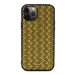 Apple iPhone 12 Pro Max Kılıf Kajsa Glamorous Serisi Waterfall Pattern Kapak - 4
