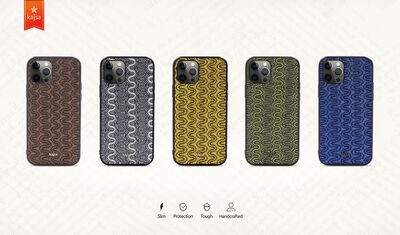 Apple iPhone 12 Pro Max Kılıf Kajsa Glamorous Serisi Waterfall Pattern Kapak - 6
