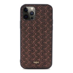 Apple iPhone 12 Pro Max Kılıf Kajsa Glamorous Serisi Waterfall Pattern Kapak - 9