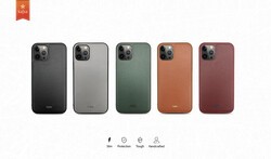 Apple iPhone 12 Pro Max Kılıf Kajsa Luxe Collection Hakiki Deri Kapak - 4