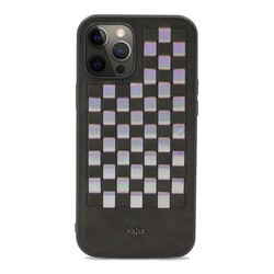 Apple iPhone 12 Pro Max Kılıf Kajsa Preppie Serisi Spotlight Woven Kapak - 8