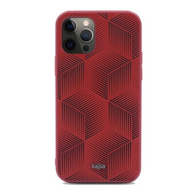 Apple iPhone 12 Pro Max Kılıf Kajsa Splendid Serisi 3D Cube Kapak - 8