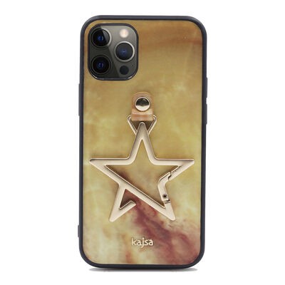 Apple iPhone 12 Pro Max Kılıf Kajsa Starry Serisi Marble Kapak - 8