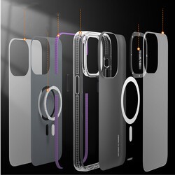 Apple iPhone 12 Pro Max Kılıf M-safe Şarj Özellikli Youngkit Jane Sand Serisi Kapak - 4