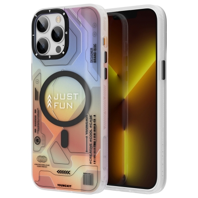 Apple iPhone 12 Pro Max Kılıf M-safe Şarj Özellikli YoungKit Metaverse Serisi Kapak - Youngkit