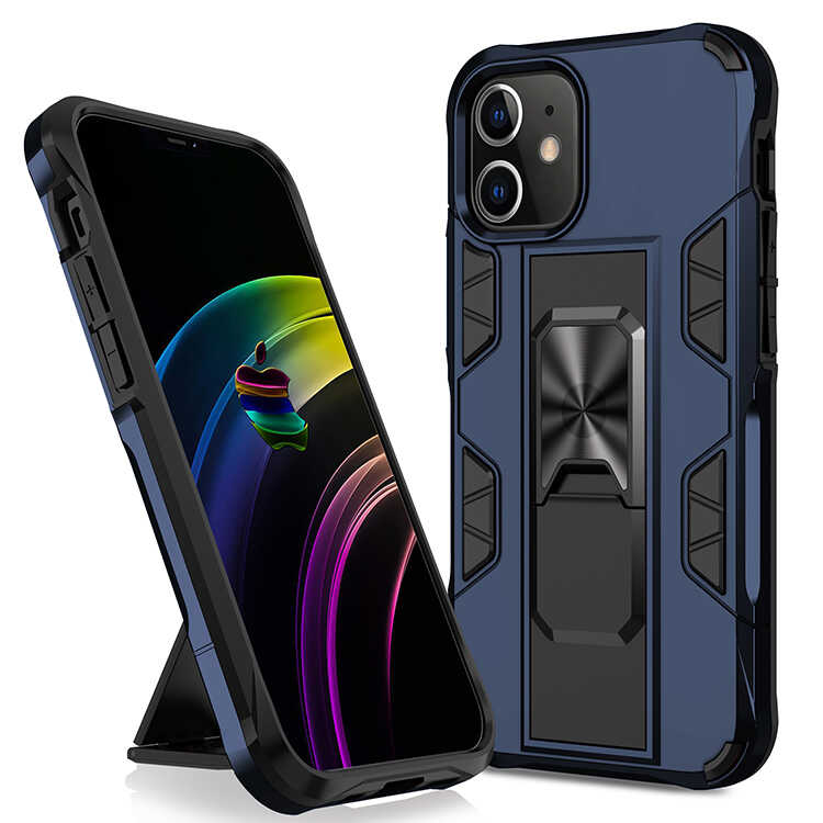 Apple iPhone 12 Pro Max Kılıf Zore Volve Kapak - Lacivert