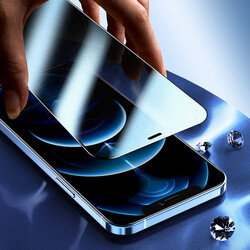 Apple iPhone 12 Pro Max Zore Fit Hard Mat Privacy Cam Ekran Koruyucu - Thumbnail