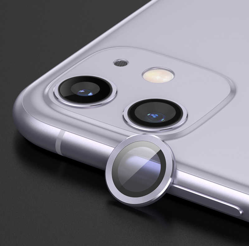 Apple iPhone 12 Zore CL-02 Kamera Lens Koruyucu - Lila