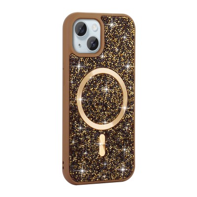 Apple iPhone 13 Case Diamond Design Magsafe charging Zore Mosaic Silicone Cover - 6