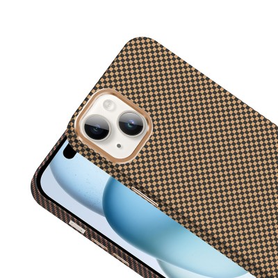 Apple iPhone 13 Case Magsafe Charging Feature Carbon Fiber Look Zore Gros Cover - 9