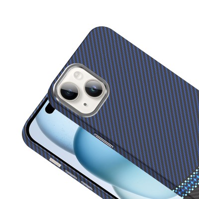 Apple iPhone 13 Case Magsafe Charging Feature Carbon Fiber Look Zore Gros Cover - 13