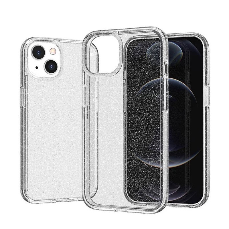 Apple iPhone 13 Case Shining Glitter Transparent Zore Redos Cover - 2