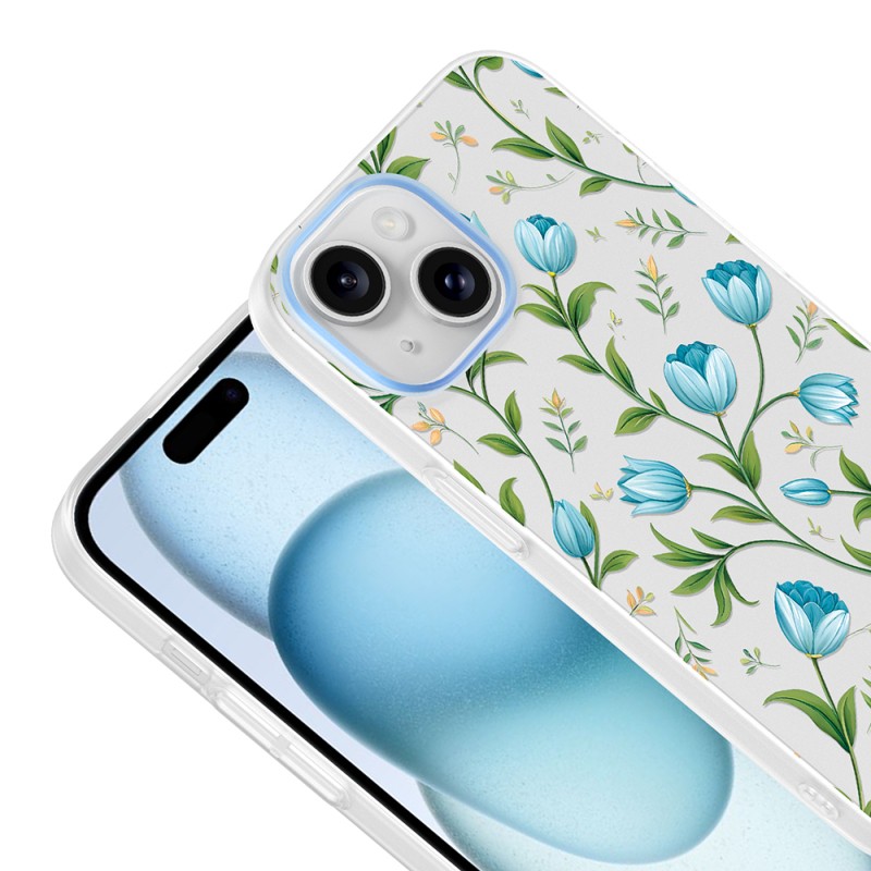 Apple iPhone 13 Case with Camera Protector, Patterned Zore Clip Cover - 9