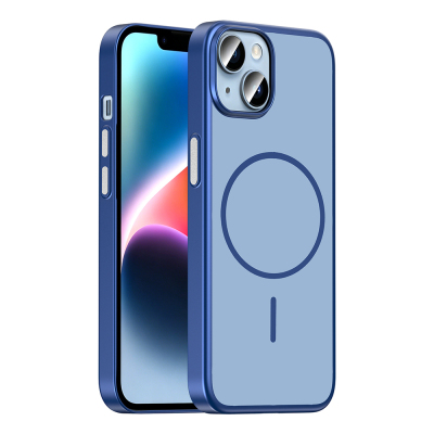 Apple iPhone 13 Case with M-Safe Charging Feature Zore Lora PC Cover - Zore