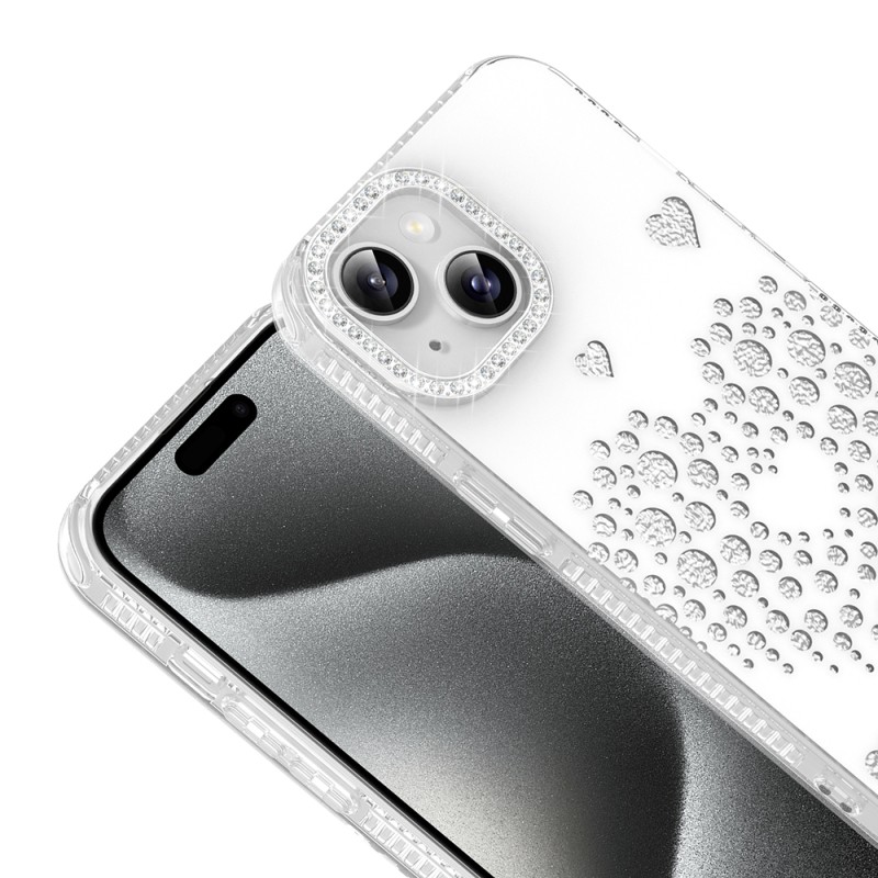 Apple iPhone 13 Kılıf Damla Taşlı Zore Rivas Sert PC Kapak - 6