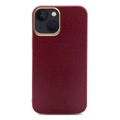 Apple iPhone 13 Kılıf ​Kajsa Luxe Collection Hakiki Deri Kapak - 12