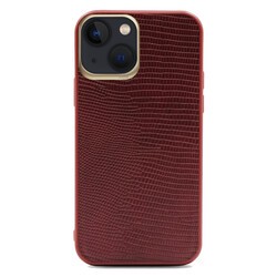 Apple iPhone 13 Kılıf ​Kajsa Preppie Collection Pu Deri Kapak - 11
